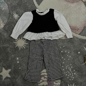 Black and White Houndstooth Outfit